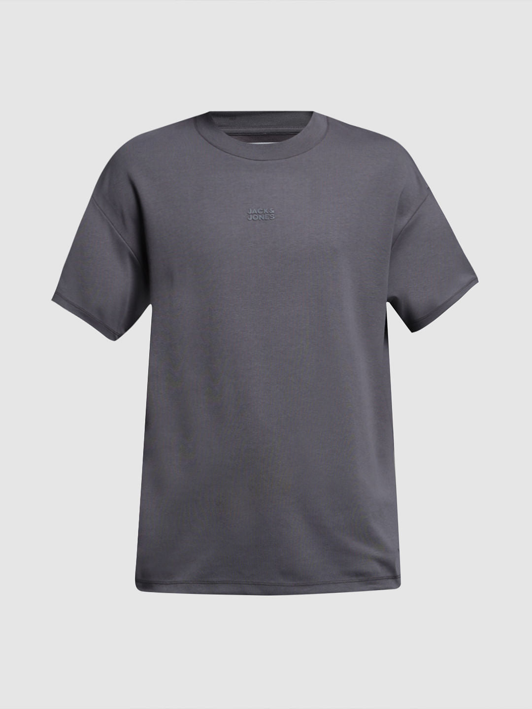CC Knitted T-Shirt Gray Cotton