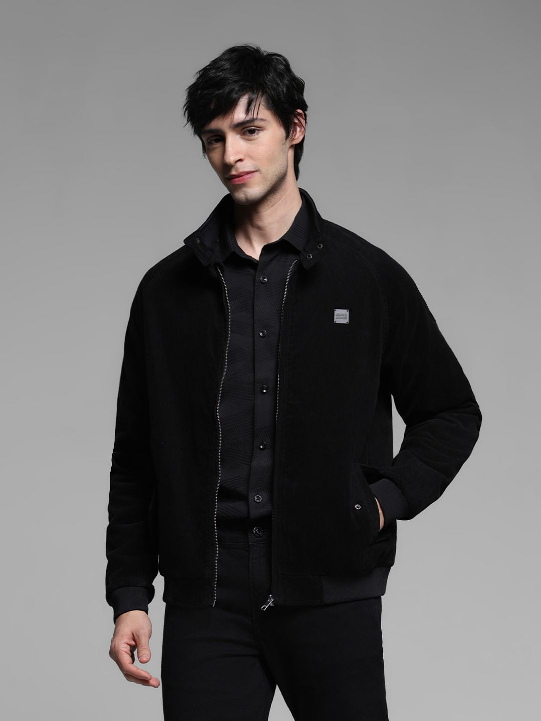 black eye patch iced college zip hoodie（College Zip Hoodie）